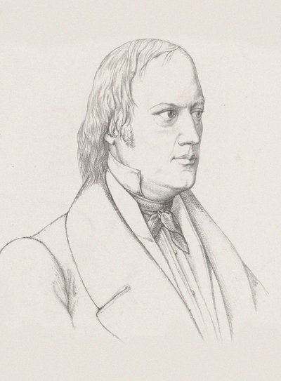 指揮者で作曲家のヨハン・ネポムク・シェルブルの肖像 1789-1837年、c. 1830～1840年。 作： Unbekannt