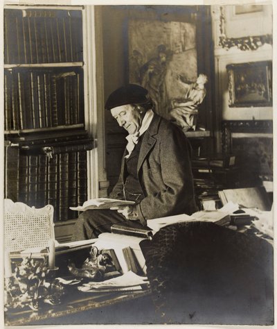 劇作家Victorien Sardou 1831-1908年の肖像。 作： Unbekannt
