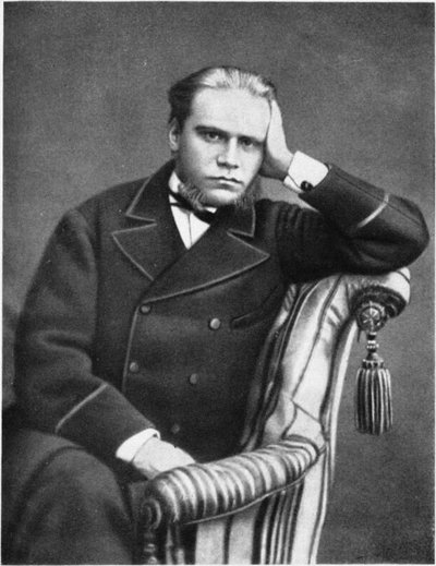 弁護士と著者の肖像Anatoli Fyodorovich Koni 1844-1927、1870年代 作： Unbekannt