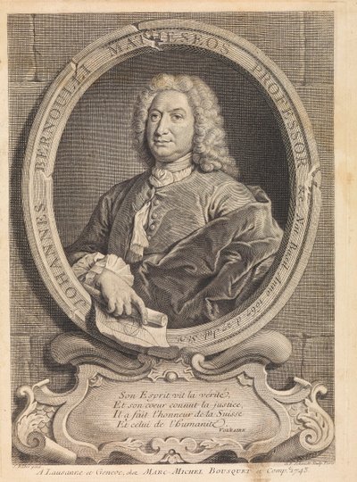 数学者ヨハン・ベルヌーイ1667-1748、1742年の肖像。 作： Unbekannt