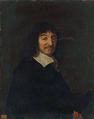 哲学者ルネ・デカルトの肖像（1596-1650）。 作： Unbekannt