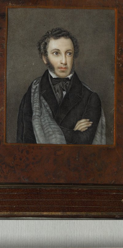 詩人アレクサンドルセルゲイエビッチプーシキン1799-1837の肖像、19世紀の第1四半期 作： Unbekannt