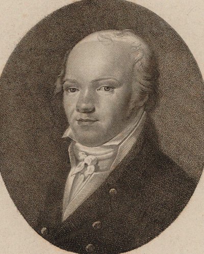 ヴァイオリン奏者で作曲家のアンドレアス・ロンバーグの肖像、1767～1821年頃。 1800年。 作： Unbekannt