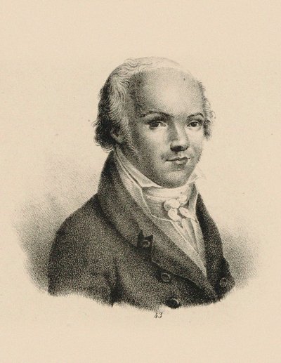 ヴァイオリン奏者で作曲家のアンドレアス・ロンバーグの肖像、1767～1821年頃。 1815年。 作： Unbekannt
