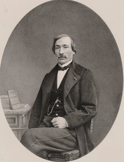 ヴァイオリン奏者で作曲家のデルフィン・アラードの肖像 1815-1888 , 1870. 作： Unbekannt
