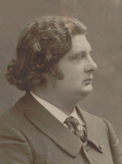 ヴァイオリン奏者で作曲家のウジェーヌ・イザイの肖像、1858～1931年、1907年。 作： Unbekannt
