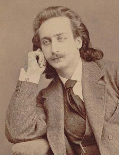 ヴァイオリニストで作曲家のアンリケッテン1848-1883の肖像。 作： Unbekannt