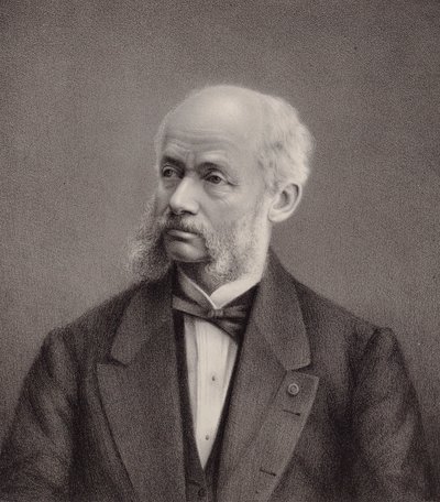 ヴァイオリン奏者で作曲家のアンリ・ヴュータンの肖像、1820～1881年、1895年。 作： Unbekannt