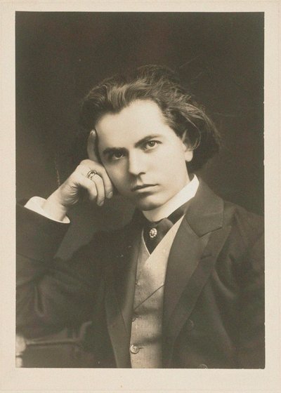 ヴァイオリン奏者で作曲家のヤン・クーベリックの肖像 1880～1940年、1908年。 作： Unbekannt