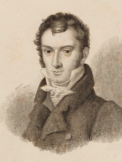 ヴァイオリン奏者で作曲家のヨーゼフ・マイゼダーの肖像 1789-1863, 1824. 作： Unbekannt