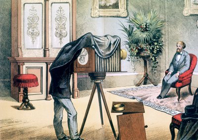 ポートレートカメラマンスタジオ、c1880 作： Unbekannt