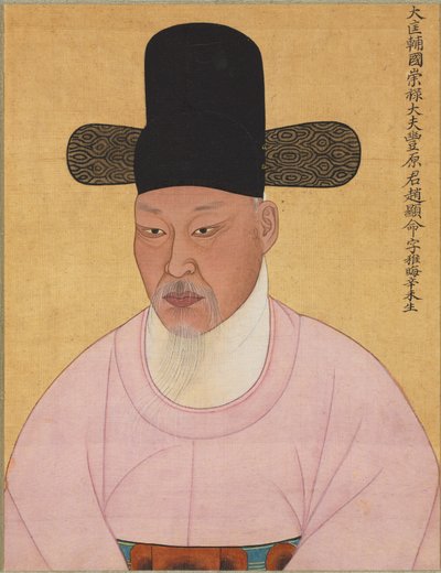 1800年代初頭のチョ・ヒョンミョンとチョ・ジェホの肖像。 作： Unbekannt