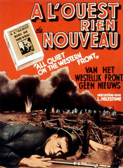 映画「西部戦線異状なし」のポスター 作： Unbekannt