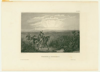 Prairie am Arkansas.(アーカンソーのプレーリー) 作： Unbekannt