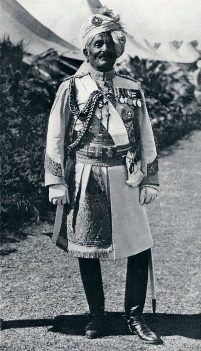 プラタップシン1845-1922、イギリス領インド陸軍将校およびマハラジャ、1914年 作： Unbekannt