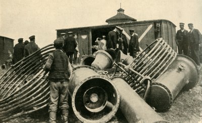 ワルシャワの避難、第一次世界大戦、1915、c1920の準備。 作： Unbekannt