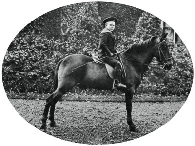 1902年、馬に座っていた6歳のアルバートウィンザー王子 作： Unbekannt