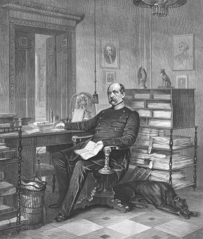 ビスマルク王子の研究、1875年 作： Unbekannt