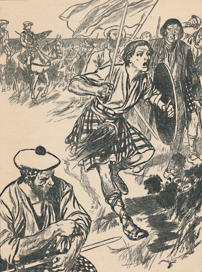 カロデンの戦いでチャーリー王子、c1907 作： Unbekannt