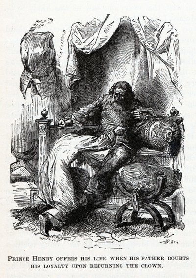 ヘンリー王子は、1882年に父親が王冠を返す際の忠誠心を疑ったとき、彼の人生を捧げます。 作： Unbekannt