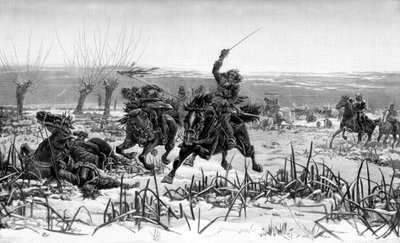 エッジヒルの戦いでのルパート王子、1642年1887年 作： Unbekannt