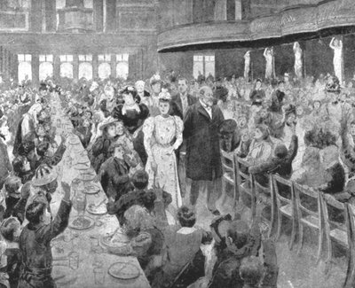 アレクサンドラ王女...貧しい子供たちの夕食の1つに出席...、c1897、1901。 作： Unbekannt