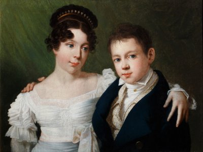 プロイセン1803-1892のアレクサンドリン王女とプロイセンのアルベール王子1809-1872、1810年代 作： Unbekannt