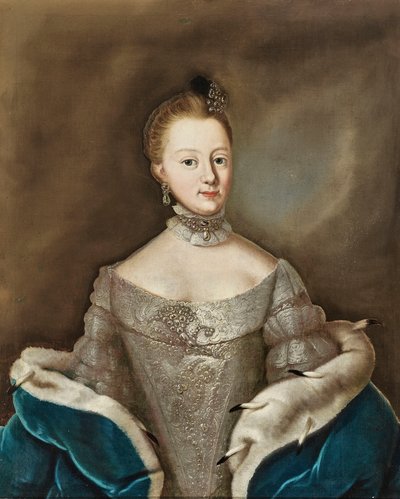 Brunswick-Wolfenbüttel 1739-1807 のアンナ アマリア王女、公爵夫人、18 世紀後半。 作： Unbekannt