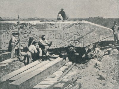 その下にフレームワークを構築するための針のプライズアップ、1877、1910 作： Unbekannt