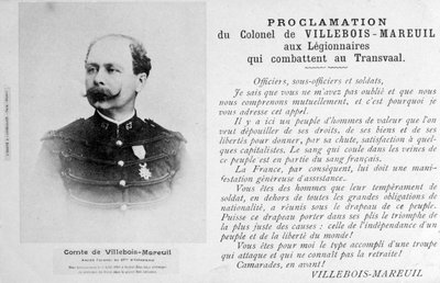 ヴィルボワ＝マレイユ大佐による宣言、c1900 作： Unbekannt
