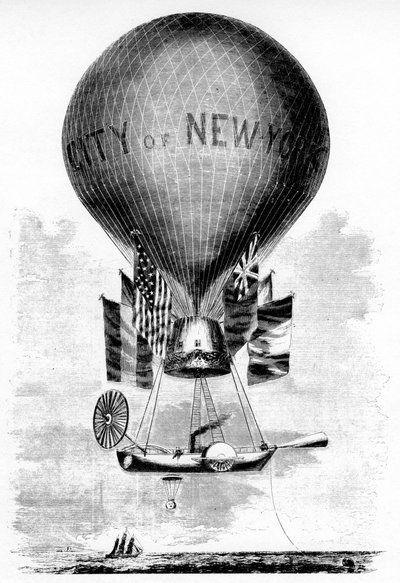 Lowes Balloon教授、c1859 作： Unbekannt