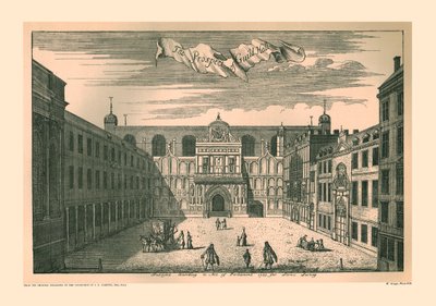 ロンドンギルドホールの展望、1755年、1886年 作： Unbekannt