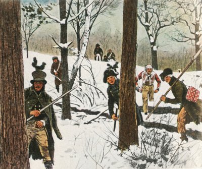 プロイセンの兵士たちは、1807年1月、1936年、フランスによる投獄から逃れました。 作： Unbekannt