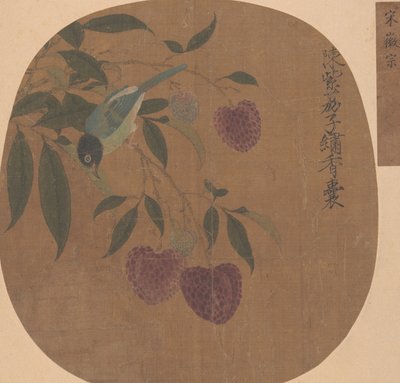 紫のライチと鳥。 作： Unbekannt
