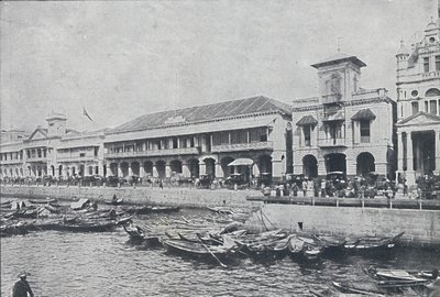 シンガポールの岸壁、1924 作： Unbekannt