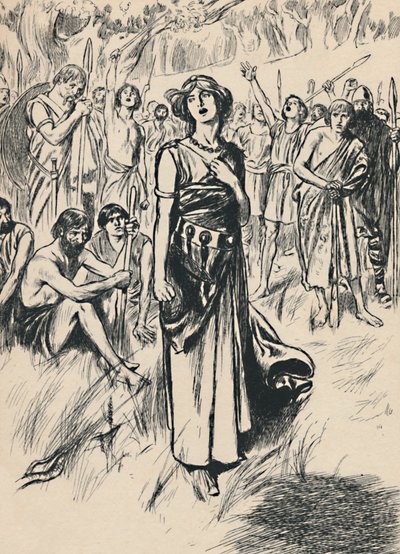 ボアディシア女王と彼女の兵士、c1907 作： Unbekannt