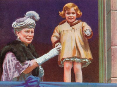 メアリー女王1867〜1953年、マーガレット王女1930〜2002年、キングジョージ対シルバーJ 作： Unbekannt
