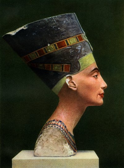 ネフェルティティ女王1410 BC-1330 BC、c1370 BC 1936 作： Unbekannt