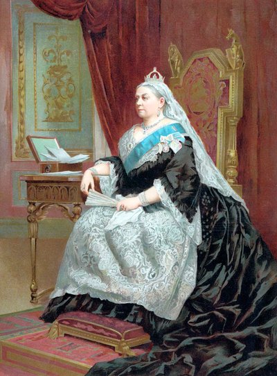 1887 年のゴールデン ジュビリーの時のビクトリア女王 1819 ～ 1901 年 作： Unbekannt