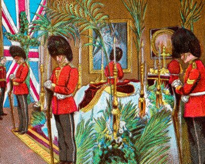ビクトリア女王、オズボーンハウスで州に横たわる、1901 c1902 作： Unbekannt