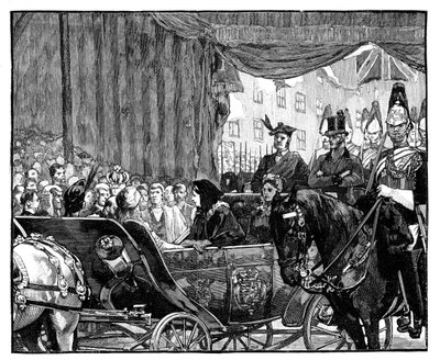 ビクトリア女王、ブラックフライアーズブリッジ、ロンドン、1869年を開く 作： Unbekannt
