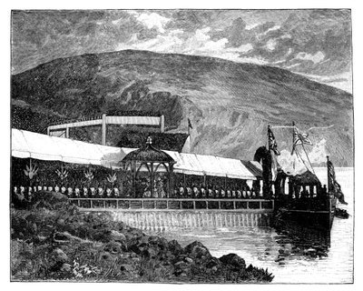 ビクトリア女王がスコットランドのカトリン湖でグラスゴー上水道をオープン、1859年 作： Unbekannt