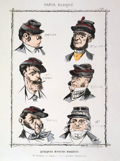 一部のビネットdAssieges、1870年から1871年 作： Unbekannt