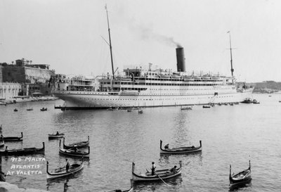 RMSアトランティス、バレッタ、マルタ、c1929-c1939 作： Unbekannt