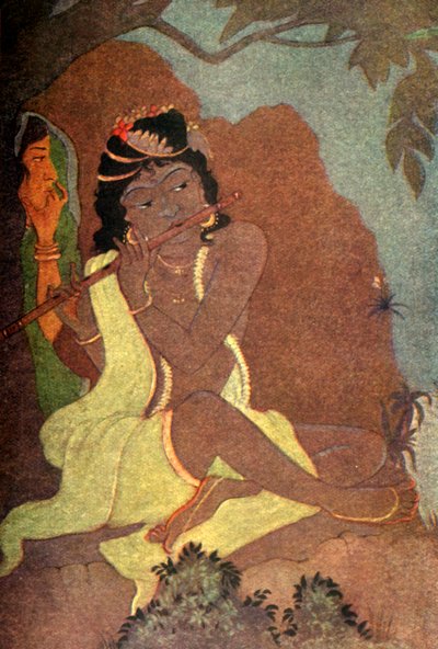 「ラーダとクリシュナ」、1920年。 作： Unbekannt