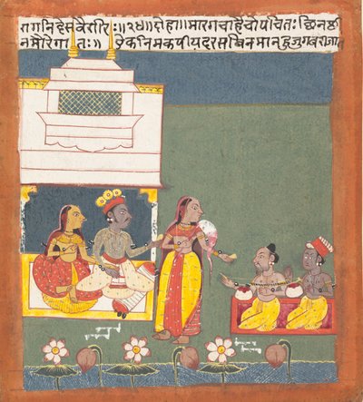 Ragini Des Variri：音楽モードの分散型ラガマラシリーズガーランドのページ。 1680 作： Unbekannt