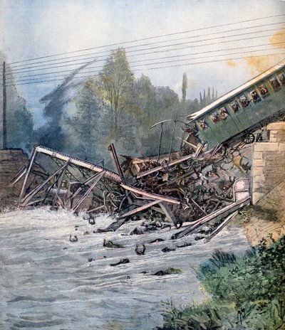鉄道事故、スイス、ミュンヘン、1891年7月14日 作： Unbekannt