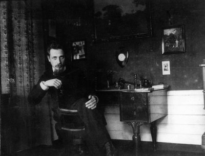 ライナー・マリア・リルケの書斎c。 1905年。 作： Unbekannt