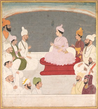 Kangra and CourtiersのRaja Sansar Chand、c。 1783年。 作： Unbekannt