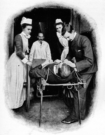 ロンドンのポプラ病院で事故事件を受け取った、1903年1903年頃 作： Unbekannt